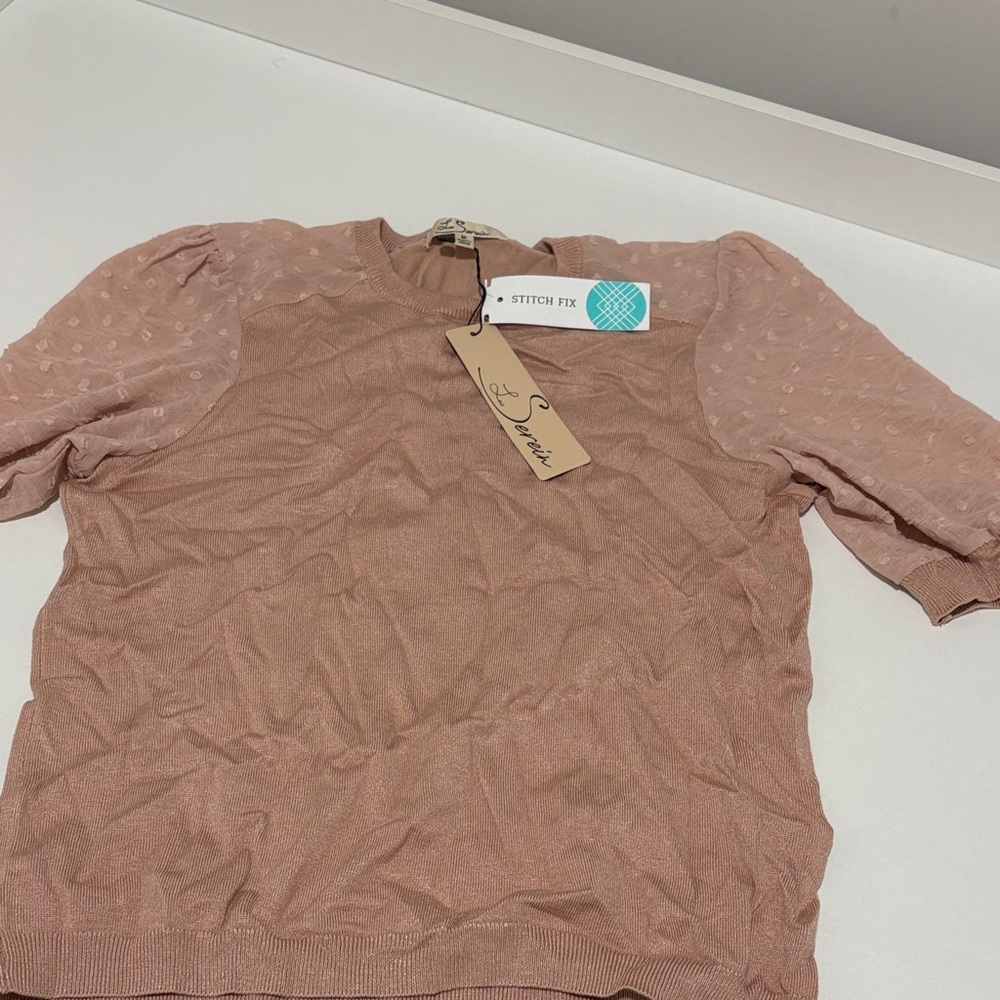 Women's Pink Short Sleeve Top